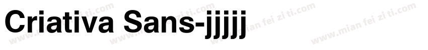 Criativa Sans字体转换